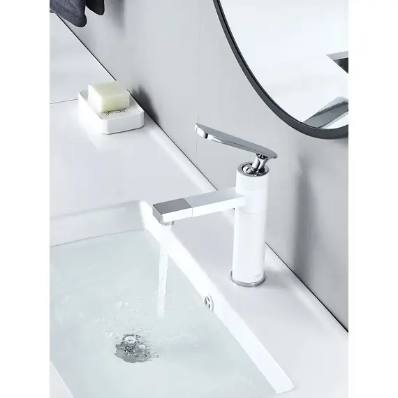 Смеситель для раковины умывальника в ванную Shevanik S6601F, изображение 10