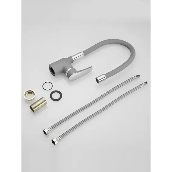 Смеситель для кухни с гибким изливом шлангом Shevanik S443-9, изображение 10