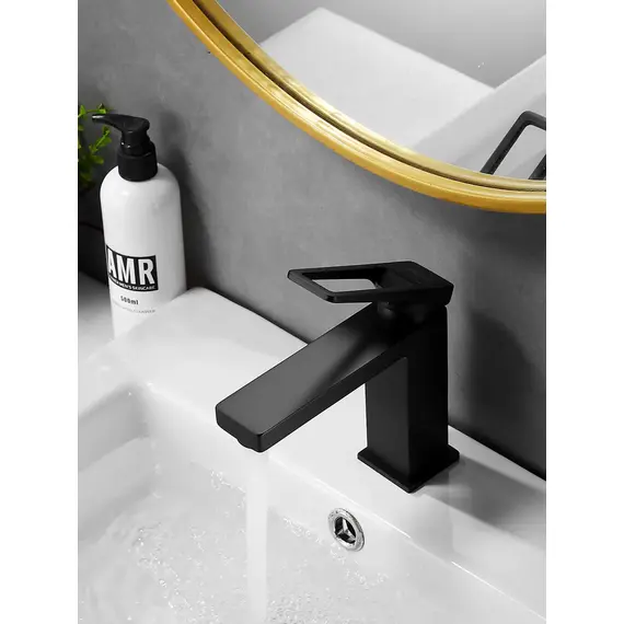 Смеситель для раковины умывальника в ванную Shevanik S6801H, изображение 10