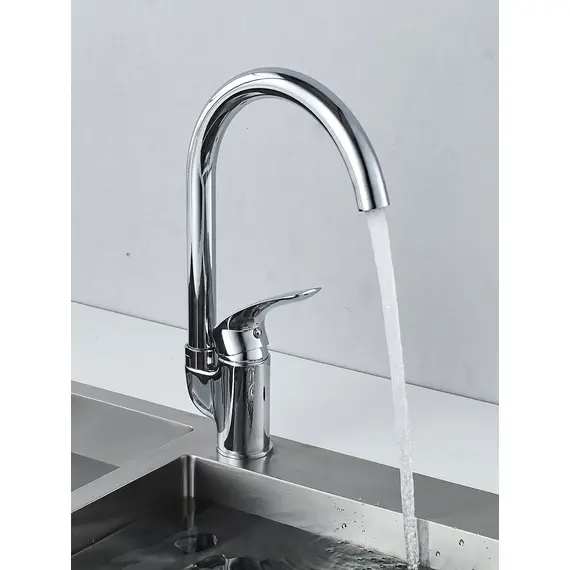 Высокий однорычажный смеситель для кухни на мойку Shevanik S5553, изображение 10