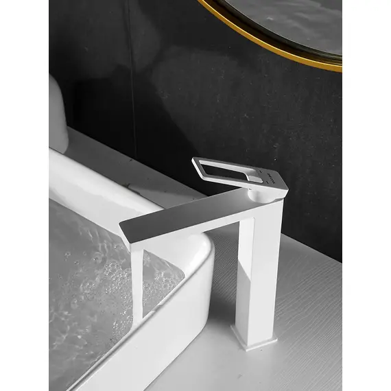 Высокий смеситель для накладной раковины в ванну Shevanik S6811C, изображение 10