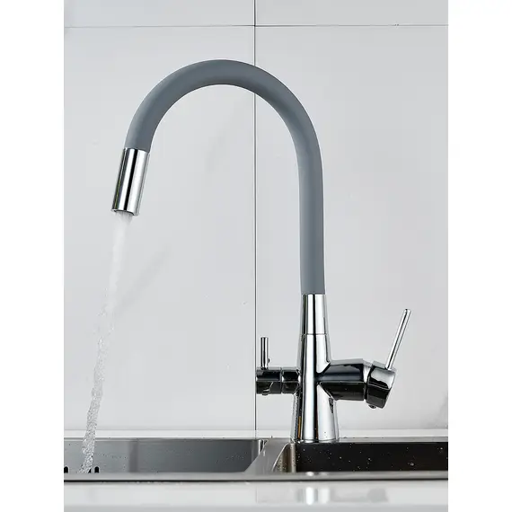 Смеситель для кухни с гибким изливом и фильтром Shevanik S668, изображение 11