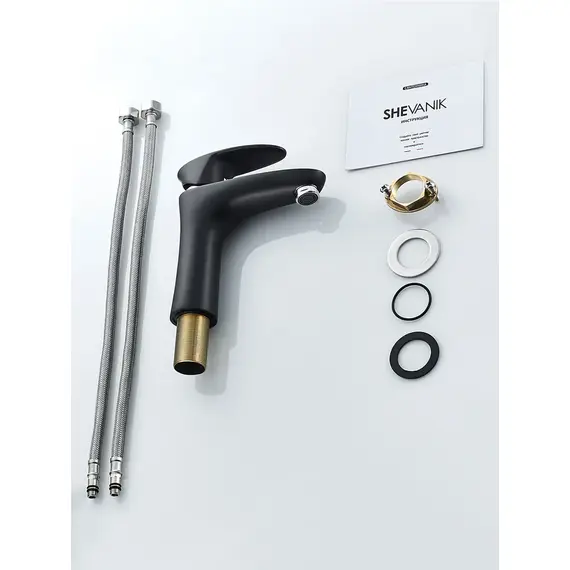 Смеситель для раковины умывальника в ванную Shevanik S9801H, изображение 12