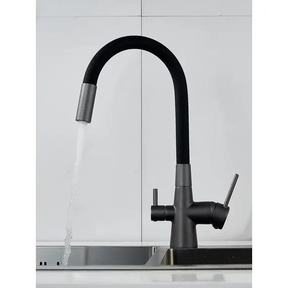 Смеситель для кухни с гибким изливом и фильтром Shevanik S668Y, изображение 12