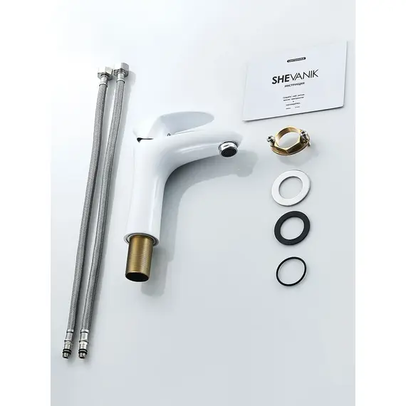 Смеситель для раковины умывальника в ванную Shevanik S9801F, изображение 13
