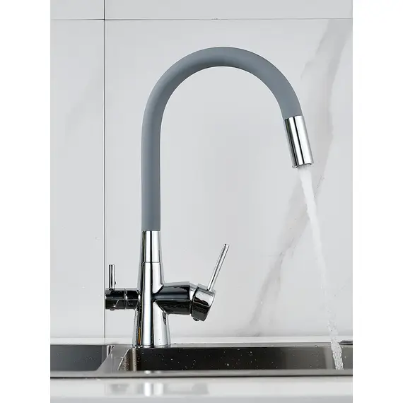 Смеситель для кухни с гибким изливом и фильтром Shevanik S668, изображение 13