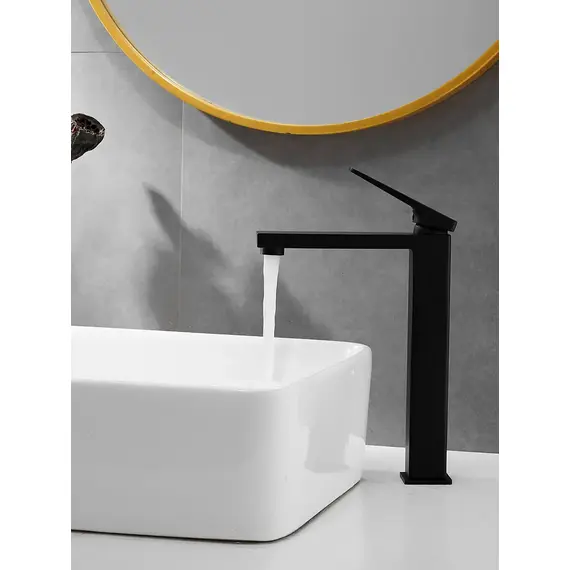 Высокий смеситель для накладной раковины в ванну Shevanik S6811H, изображение 14