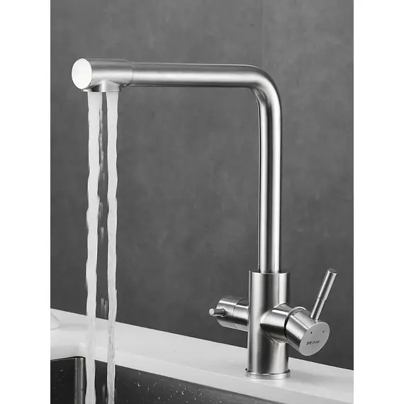 Высокий смеситель для кухни с фильтром для воды Shevanik S868B, изображение 14