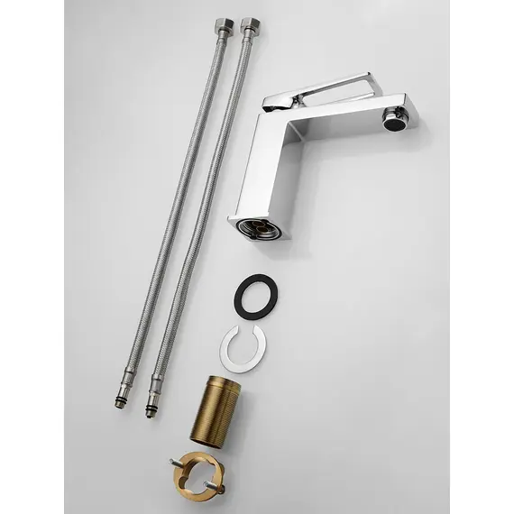 Смеситель для раковины умывальника в ванную Shevanik S6801, изображение 18