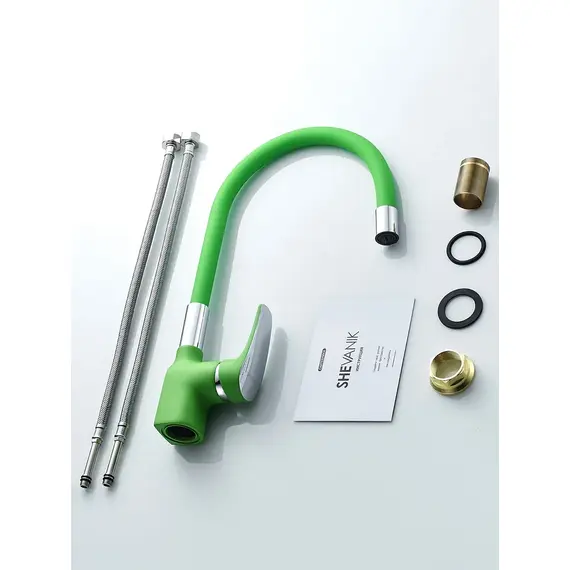 Смеситель для кухни с гибким изливом шлангом Shevanik S443-5, изображение 19