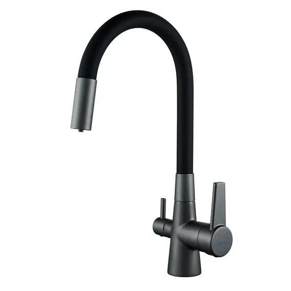 Смеситель для кухни с гибким изливом и фильтром Shevanik S668Y, изображение 25