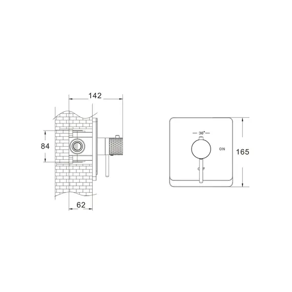 Встроенный гигиенический душ со смесителем для биде Rose R105H, изображение 28