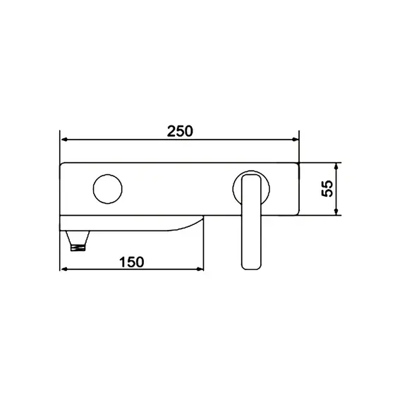 Смеситель для ванны с коротким изливом и душем Rose R2702F, изображение 2