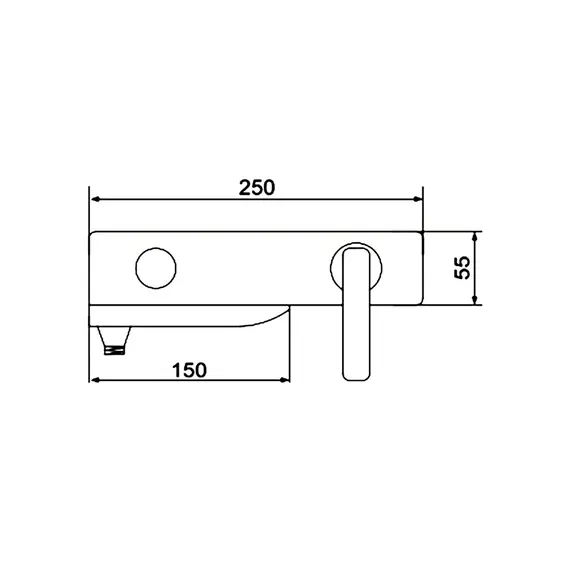 Смеситель для ванны с коротким изливом и душем Rose R2702, изображение 2