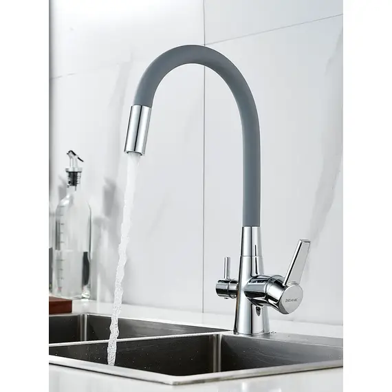 Смеситель для кухни с гибким изливом и фильтром Shevanik S668, изображение 2
