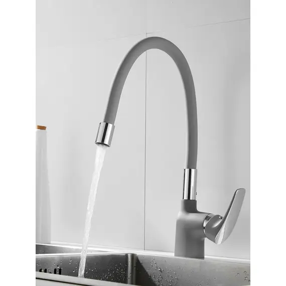 Смеситель для кухни с гибким изливом шлангом Shevanik S443-9, изображение 2