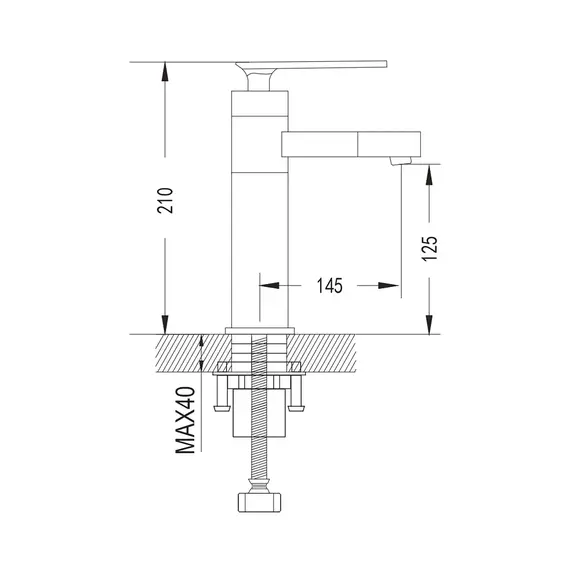 Смеситель для раковины умывальника в ванную Shevanik S6601F, изображение 2
