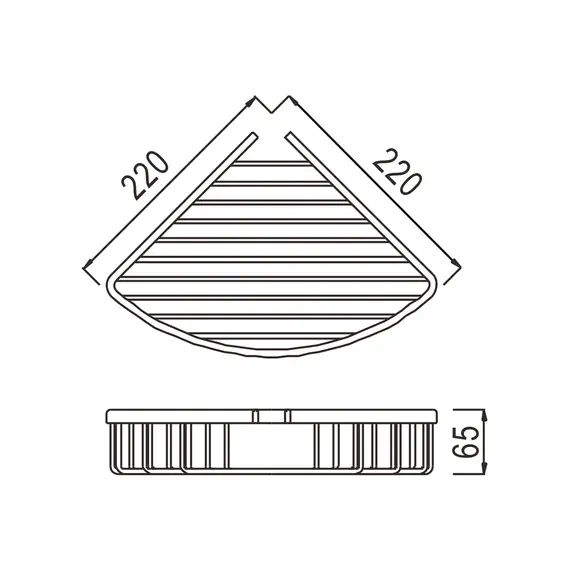 Полка угловая Rose RW11H, изображение 2