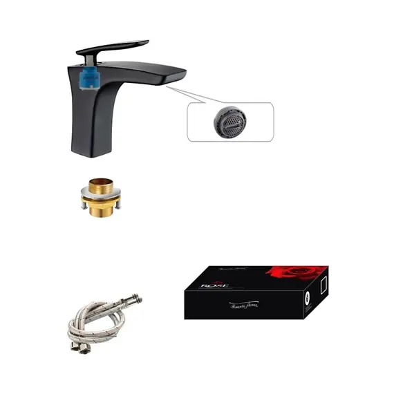 Смеситель для раковины умывальника в ванную Rose R2701H, изображение 3