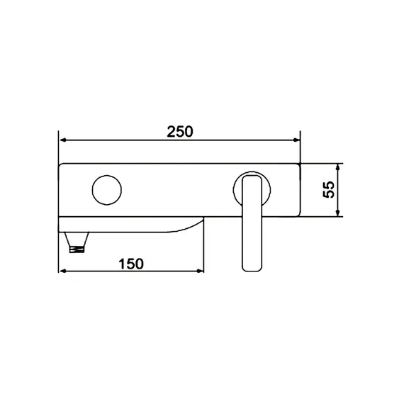 Смеситель для ванны с коротким изливом и душем Rose R2702H, изображение 3