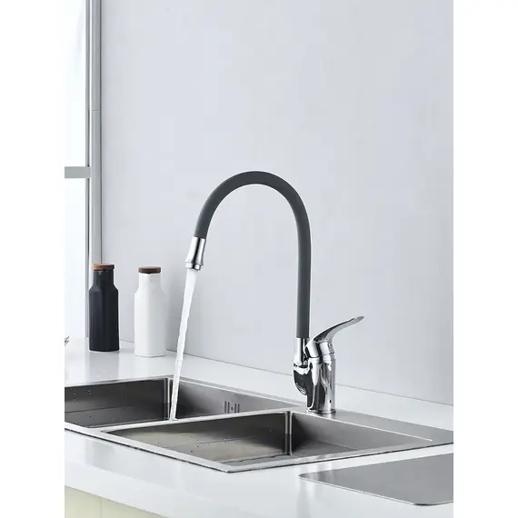 Смеситель для кухни с гибким изливом шлангом Shevanik S5543-9, изображение 3