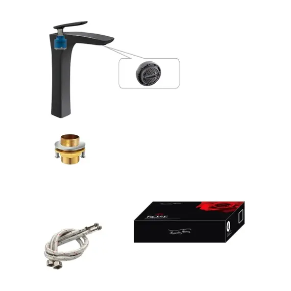 Высокий смеситель для накладной раковины в ванну Rose R2711H, изображение 3