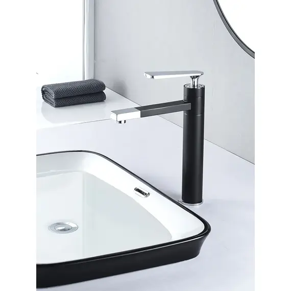 Высокий смеситель для накладной раковины в ванну Shevanik S6611H, изображение 3