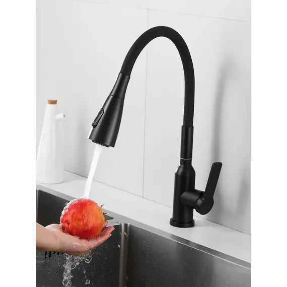 Смеситель для кухни с гибким изливом и душем Shevanik S843H-3, изображение 3