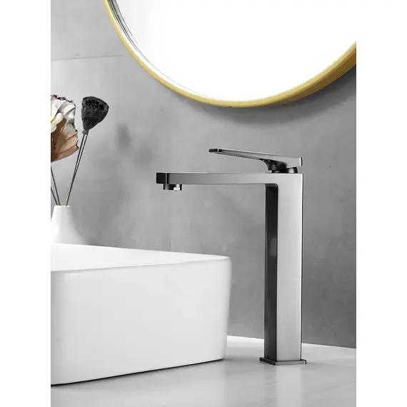 Высокий смеситель для накладной раковины в ванну Shevanik S6811T, изображение 4