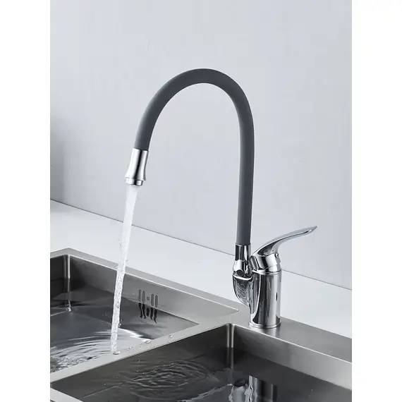 Смеситель для кухни с гибким изливом шлангом Shevanik S5543-9, изображение 4