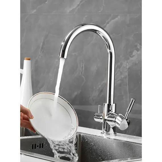 Высокий смеситель для кухни с фильтром для воды Shevanik S168, изображение 4