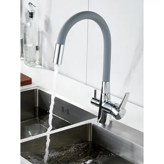 Смеситель для кухни с гибким изливом и фильтром Shevanik S668, изображение 4