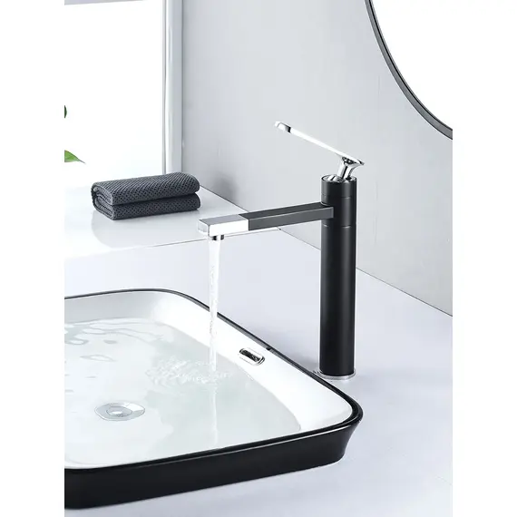 Высокий смеситель для накладной раковины в ванну Shevanik S6611H, изображение 5