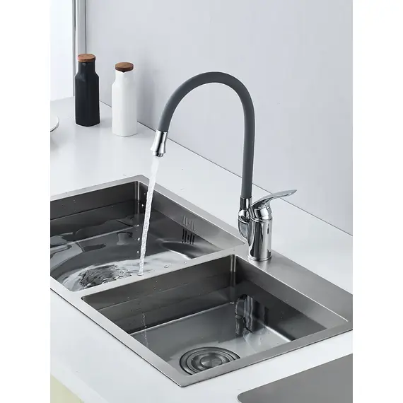 Смеситель для кухни с гибким изливом шлангом Shevanik S5543-9, изображение 5