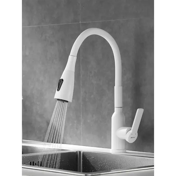 Смеситель для кухни с гибким изливом и душем Shevanik S843C-1, изображение 5