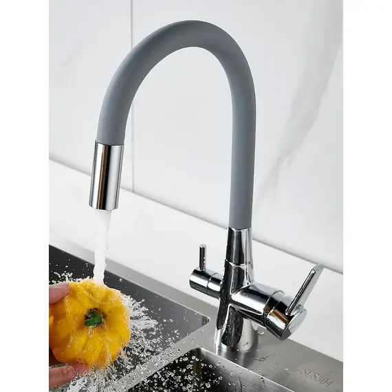 Смеситель для кухни с гибким изливом и фильтром Shevanik S668, изображение 5