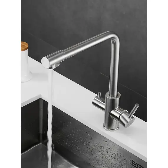 Высокий смеситель для кухни с фильтром для воды Shevanik S868B, изображение 5