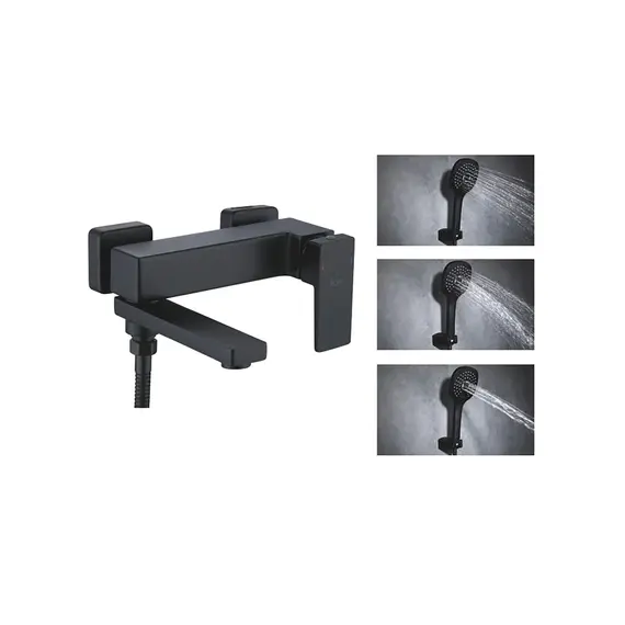 Смеситель для ванны с коротким изливом и душем Rose R2802H, изображение 5