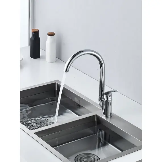 Высокий однорычажный смеситель для кухни на мойку Shevanik S5553, изображение 5