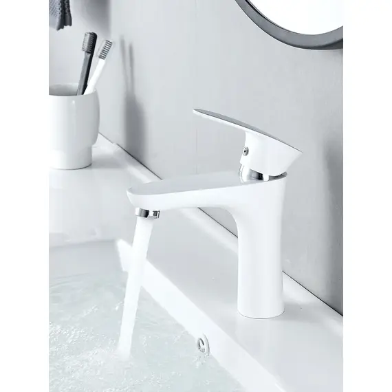 Смеситель для раковины умывальника в ванную Shevanik S9801F, изображение 6