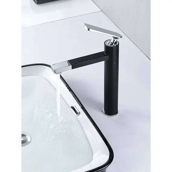 Высокий смеситель для накладной раковины в ванну Shevanik S6611H, изображение 6