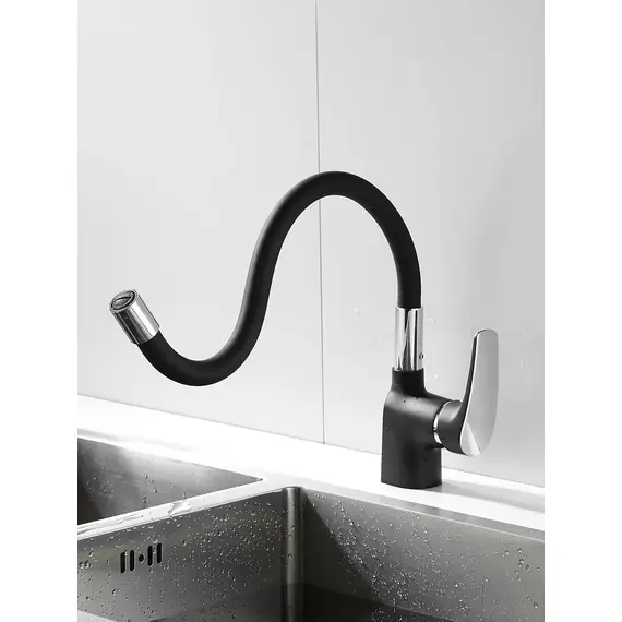 Смеситель для кухни с гибким изливом шлангом Shevanik S443-3, изображение 6