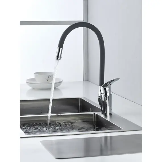 Смеситель для кухни с гибким изливом шлангом Shevanik S5543-9, изображение 6