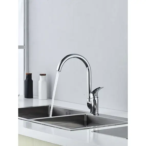 Высокий однорычажный смеситель для кухни на мойку Shevanik S5553, изображение 6