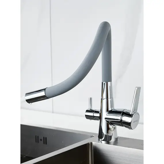 Смеситель для кухни с гибким изливом и фильтром Shevanik S668, изображение 7