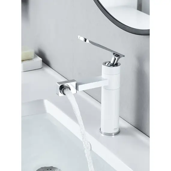 Высокий смеситель для накладной раковины в ванну Shevanik S6611F, изображение 8