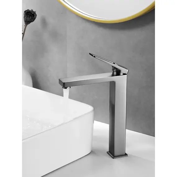 Высокий смеситель для накладной раковины в ванну Shevanik S6811T, изображение 8