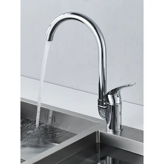 Высокий однорычажный смеситель для кухни на мойку Shevanik S5553, изображение 8