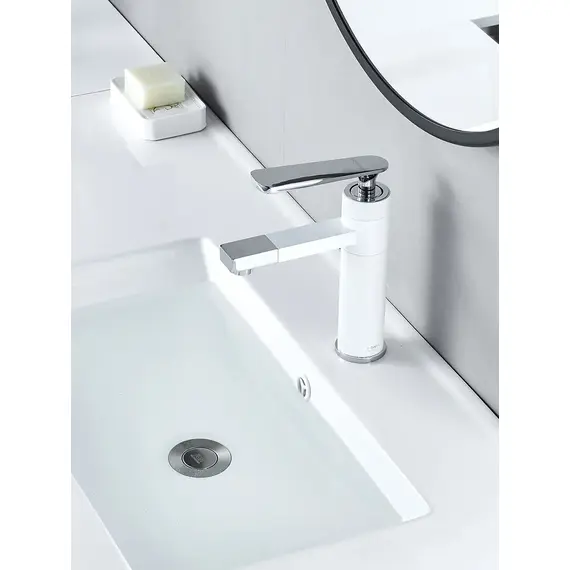 Смеситель для раковины умывальника в ванную Shevanik S6601F, изображение 9