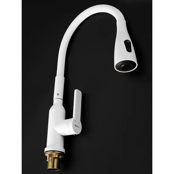 Смеситель для кухни с гибким изливом и душем Shevanik S843C-1, изображение 9